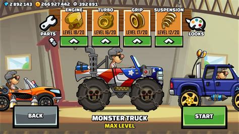 How To Drive Monster Truck Perfectly In Hill Climb Racing Youtube