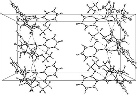 The H Bonded Chains Of I Along The B Axis Dashed Lines Indicate The