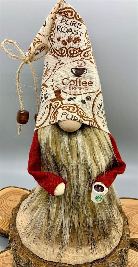 Coffee Handmade Gnome Rusticvintage Home Decor Kitchen Etsy