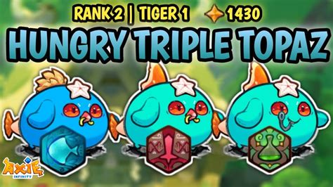 HIGH RANK TRIPLE TOPAZ COMBO WITH HUNGRY BIRD STAR AXIE ORIGIN