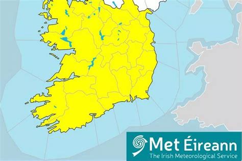 Met Éireann Issues Nationwide Status Yellow Warning Amid Hazardous