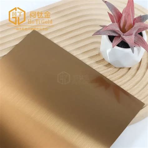 Hairline Rose Gold Shiny Afp Stainless Steel Sheet Hotigold