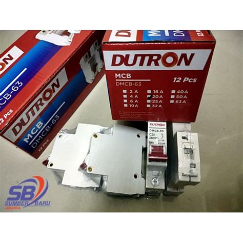 Jual MCB Domae DUTRON 1 Phase CIRCUIT BREAKER C20A 20A 20 Ampere SNI