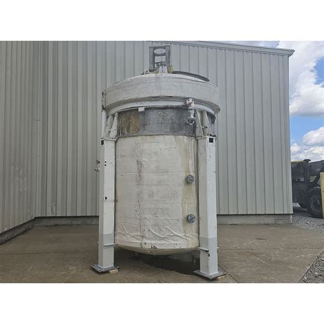 Used 2 200 Gal 316 Stainless Steel Jacketed Pressure Rated Reactor Mix