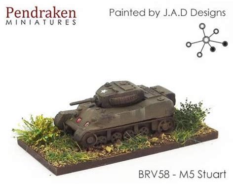 Pendraken Mm Wwii British M Stuart