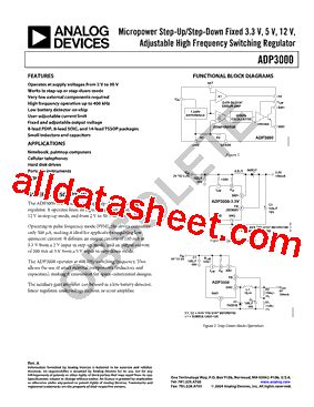 ADP3000ARU REEL Datasheet PDF Analog Devices