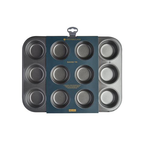 Masterclass Non Stick Hole Deep Baking Pan Muffin Pans