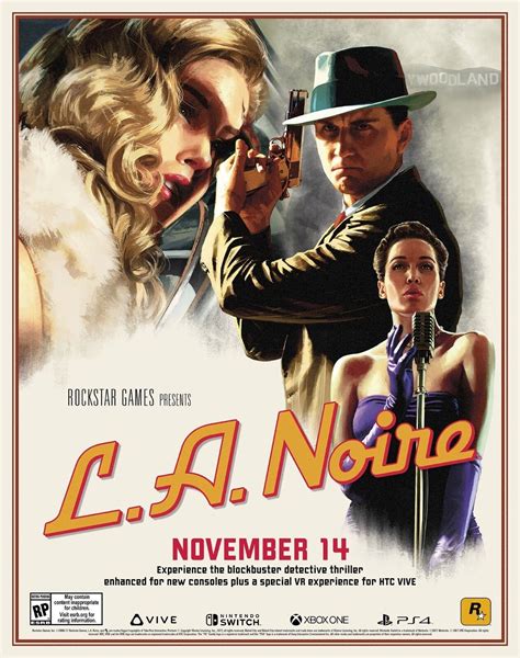 Rockstar Games L A Noire Movie Poster Print Ebay