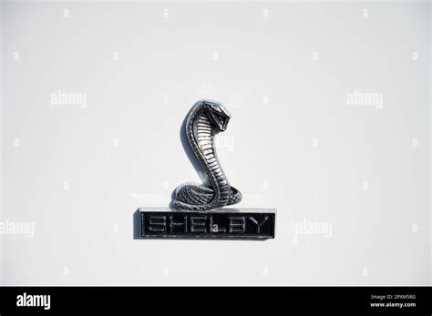 Ford Shelby Cobra Logo Detail On White Background Stock Photo Alamy