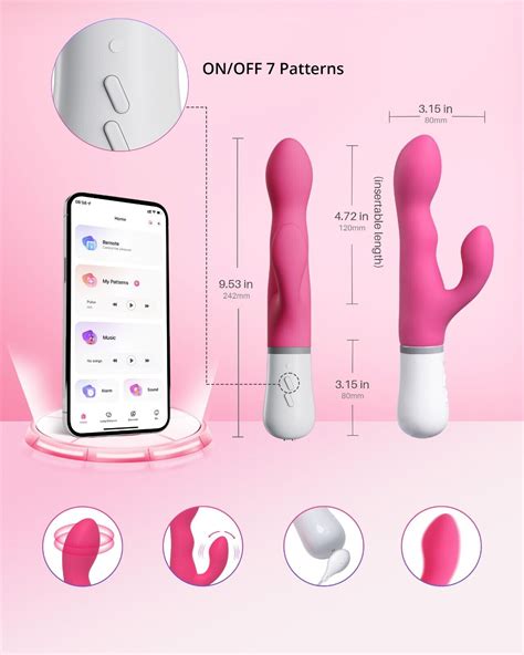 Lovense Nora Rabbit Vibrator Remote Control Thrusting Vibrator Toy For