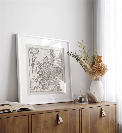 Vintage Scotland Map Antique Scotland Map Professional Etsy Canada