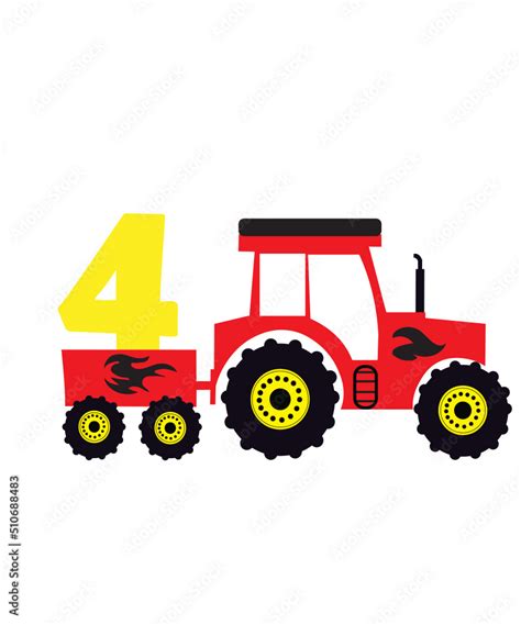Tractor Birthday Boy Svg Birthday Boy Girl Svg Png Tractor Svg Farm