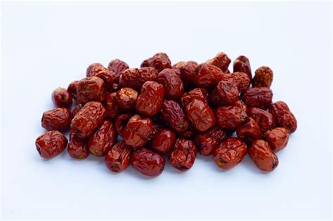 Premium Photo Dried Chinese Jujubes Isolated On White Background