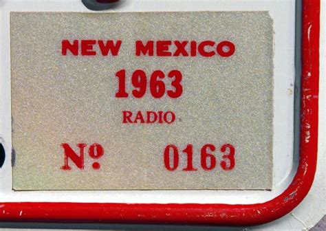 New Mexico Amateur Radio Operator License Plate
