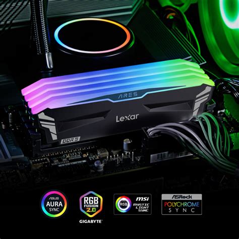 Lexar ARES RGB 32GB 2x 16GB DDR5 7200MHz Desktop Memory