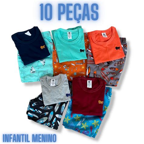 Kit Conjunto Menino Mauricinho Roupa Infantil Masculina Pe As