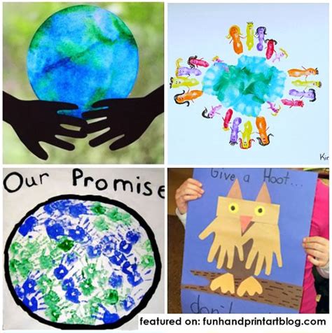 Earth Day Crafts - Celebrate with Creative Handprint and Footprint Crafts