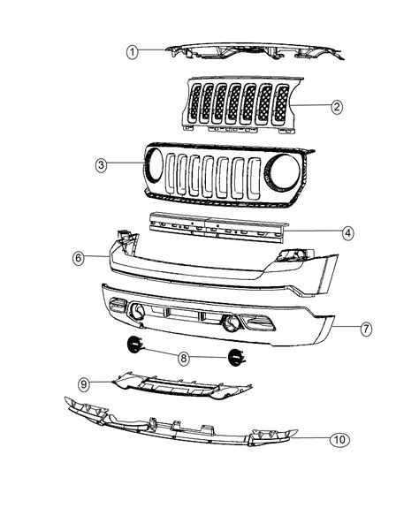 Jeep Patriot Reinforcement Front Bumper Without Tow Eye