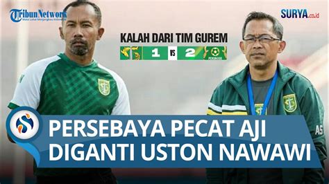 DIKALAHKAN TIM GUREM DI KANDANG Persebaya Berhentikan Aji Santoso