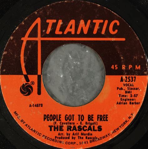 The Rascals People Got To Be Free My World 1968 CP Pitman