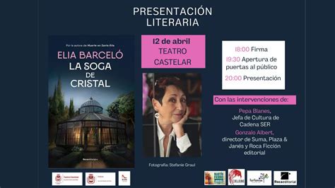 Elda Elia Barceló presenta su nueva novela La soga de cristal en el