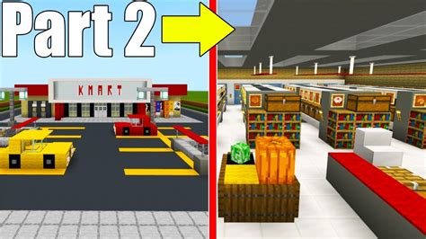 Minecraft Tutorial How To Make A Kmart Super Market Part City