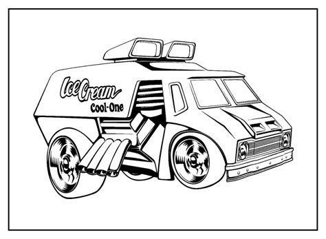 Carros Hot Wheels Para Imprimir - Desenhos de Carros da Hot Wheels para Colorir e Imprimir