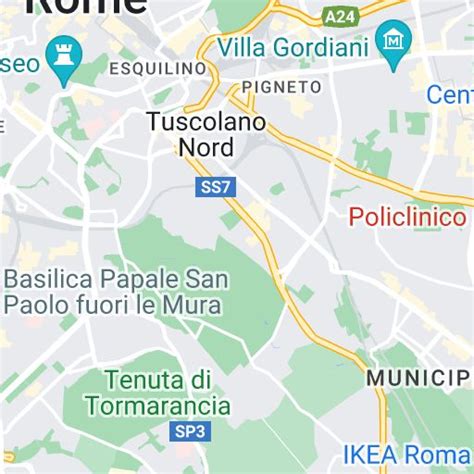 A Map Showing The Location Of Rome