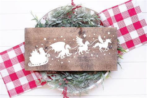 Christmas Santa Sleigh SVG File Christmas SVG File Santa Etsy