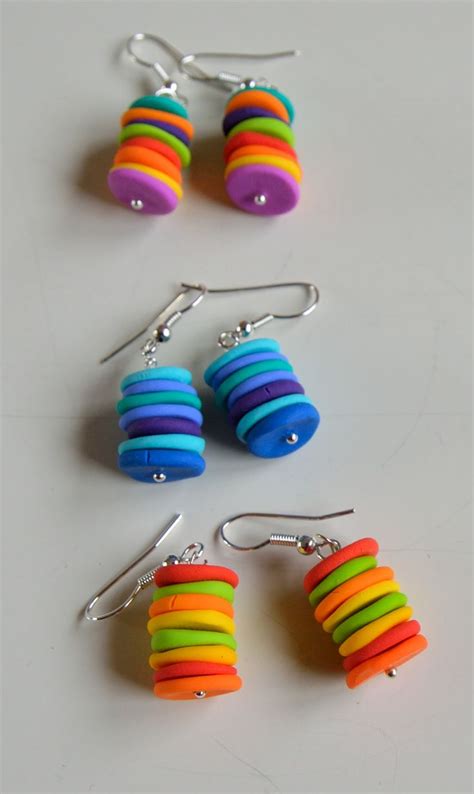 Pin By Bec Carroll On Earrings Polymer Clay Beads Diy Handmade