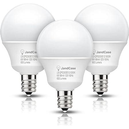 Amazon E12 LED Bulb 5000K Daylight 8 Pack Ceiling Fan Light Bulbs