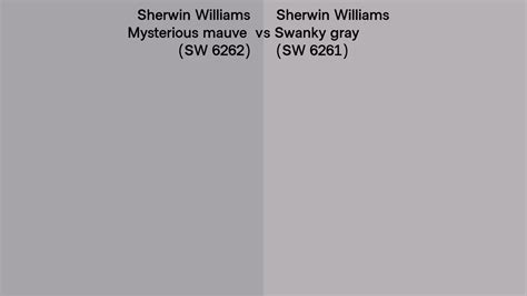 Sherwin Williams Mysterious Mauve Vs Swanky Gray Side By Side Comparison