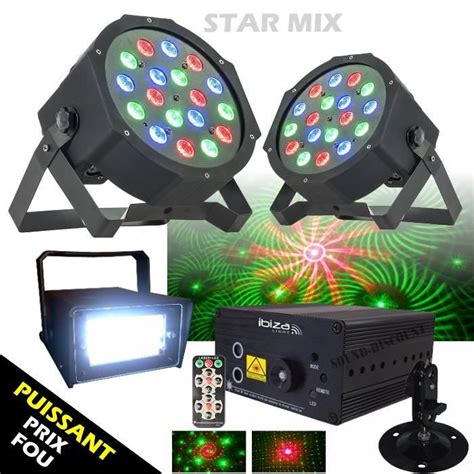 Jeux De Lumiere Puissants Strobe Led Laser Gobos Puissant