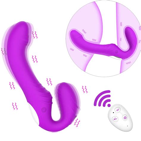 10 velocidades strapless strapon anal massageador de próstata vibrador