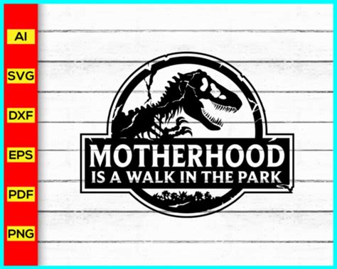 Motherhood Is A Walk In The Park Svg Mom Svg Mothers Day Mom Life S Disney Png