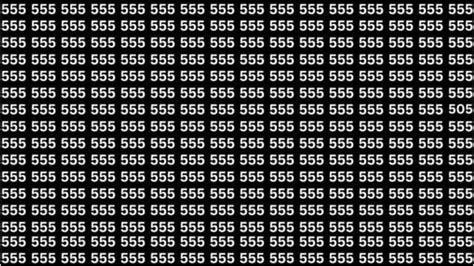 Illusion Doptique 15 Secondes Pour Trouver Le Nombre 505 Parmi Les 555