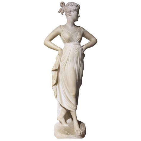 Italian Neoclassical Alabaster Sculpture Of Dancer After Antonio Canova At 1stdibs