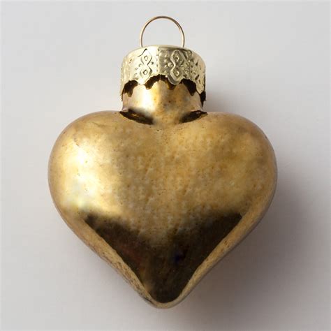 Gold Heart Ornament Wintergreen Corporation