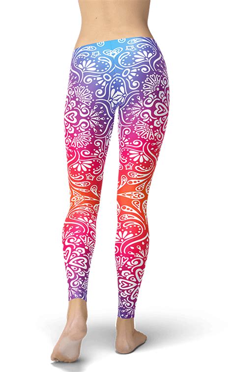 Gradient Mandala Leggings Gym Fitness And Sports Clothing Gearbaron