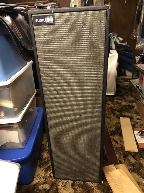 Sunn 412 Sr 1970s Black And Silver Reverb