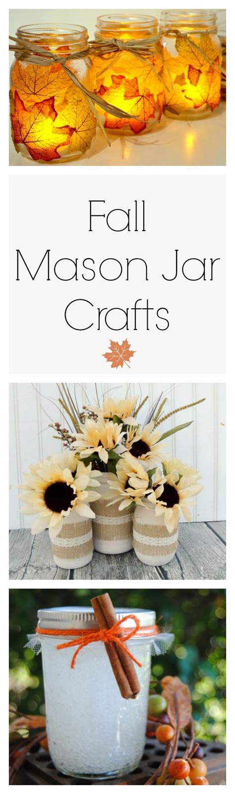 If These Fun Autumn Themed Mason Jar Craft Ideas Don T Get You Ready