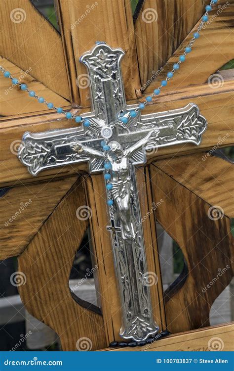 Crucifix Hill Of Crosses Lithuania Stock Image Image Of Hillside