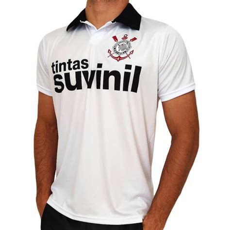 Camisa Do Corinthians Spr Retro Copa Do Brasil 1995 Masculina Centauro