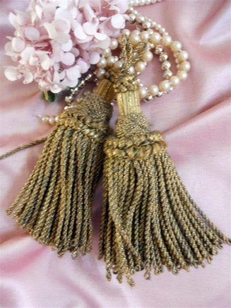 Antique French Metallic Tassels Metallic Tassel Tassels French Antiques