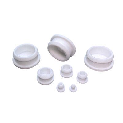 White Snap On Hole Plug Silicone Rubber Blanking End Caps Tube Pipe