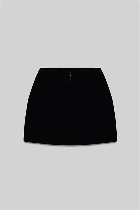 Luxury Black Velvet Skirt Premium Quality And Tailored Fit
