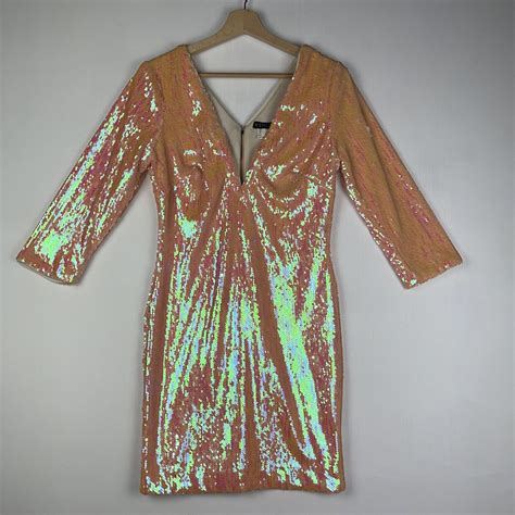 Venus Iridescent Mermaid Pink Fairy Party Dress Gem