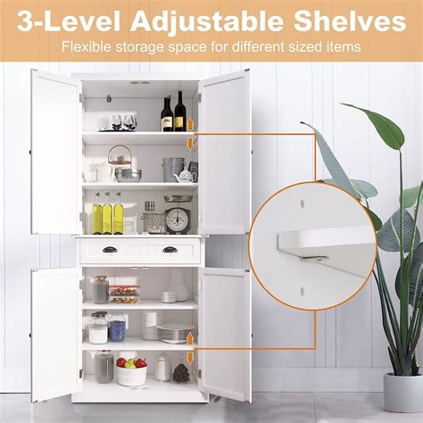 Buy Artpower Kitchen Pantry Storage Cabinet With Drawer And Adjustable