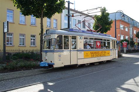 Wagen 37 der Naumburger Straßenbahn als Sonderfahrt für eine