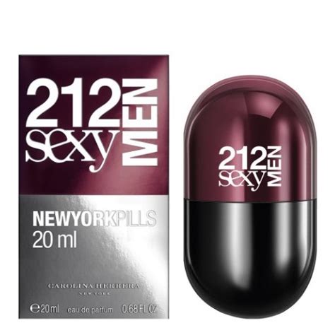 212 Sexy Men De Carolina Herrera New York Pills Colonia Perfume Eau De Toilette Natural